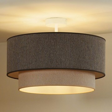 Duolla - Nadgradni luster BOHO ECO RECYCLING 1xE27/15W/230V pr. 45 cm braon/kremasta