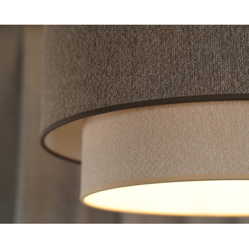 Duolla - Nadgradni luster BOHO ECO RECYCLING 1xE27/15W/230V pr. 45 cm braon/kremasta