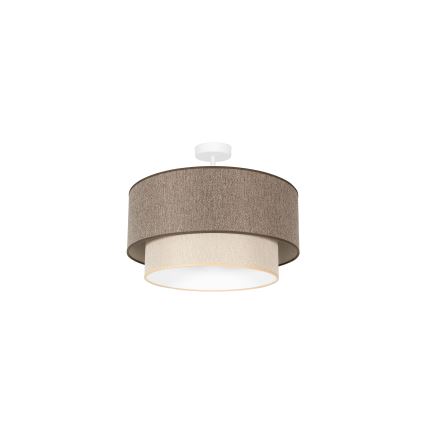 Duolla - Nadgradni luster BOHO ECO RECYCLING 1xE27/15W/230V pr. 45 cm braon/kremasta