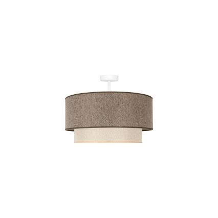 Duolla - Nadgradni luster BOHO ECO RECYCLING 1xE27/15W/230V pr. 45 cm braon/kremasta
