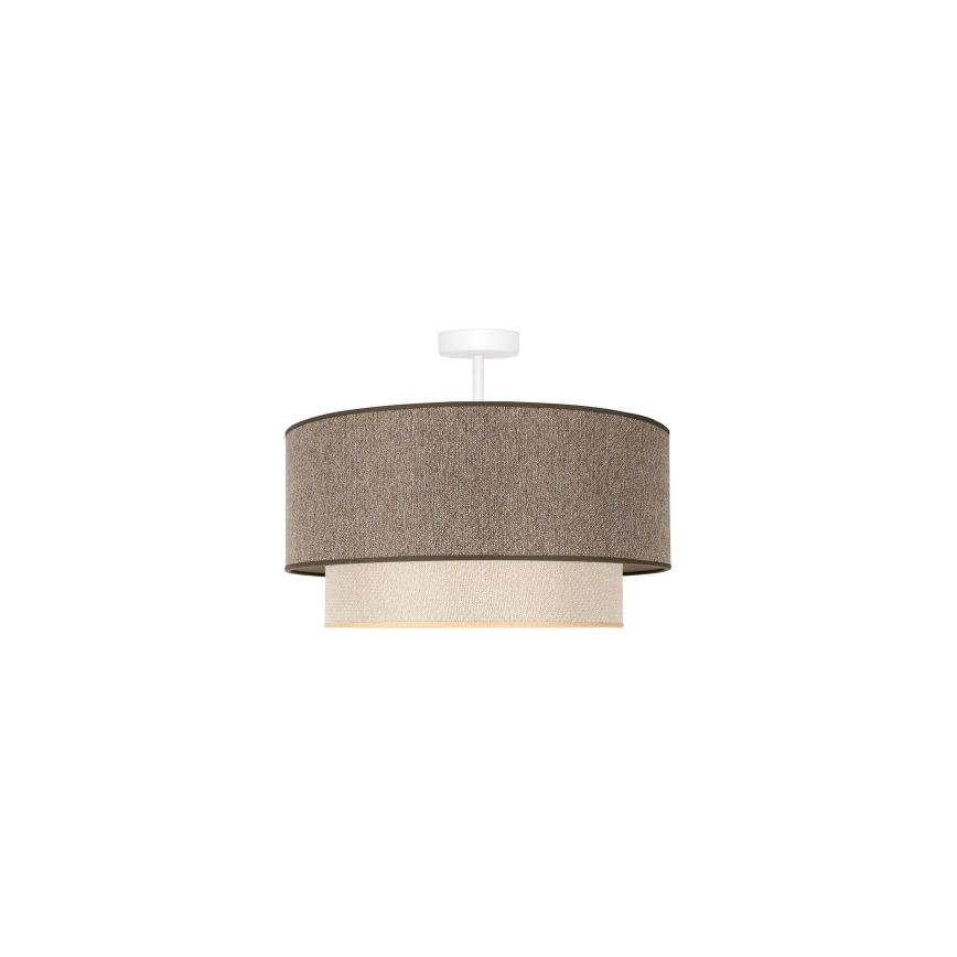Duolla - Nadgradni luster BOHO ECO RECYCLING 1xE27/15W/230V pr. 45 cm braon/kremasta