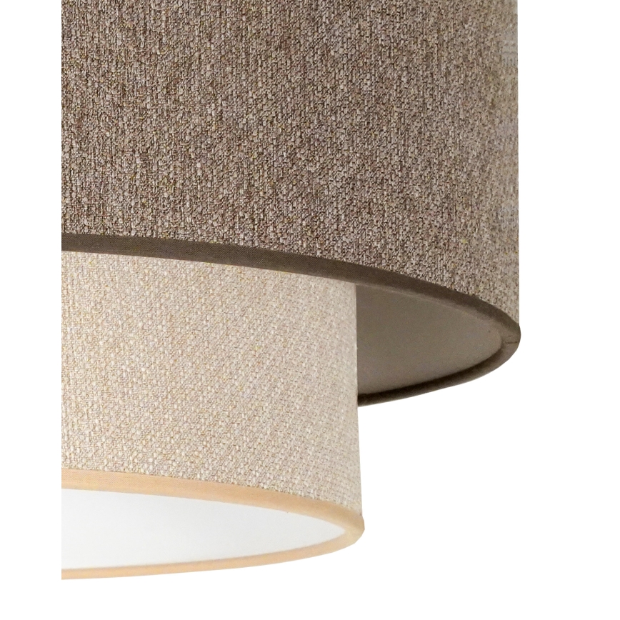 Duolla - Nadgradni luster BOHO ECO RECYCLING 1xE27/15W/230V pr. 45 cm braon/kremasta