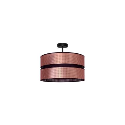 Duolla - Nadgradni luster COPPER SHINY 1xE27/15W/230V pr. 40 cm bakrena/crno
