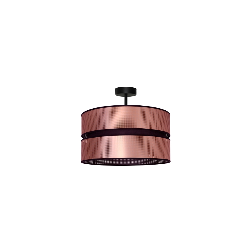 Duolla - Nadgradni luster COPPER SHINY 1xE27/15W/230V pr. 40 cm bakrena/crno