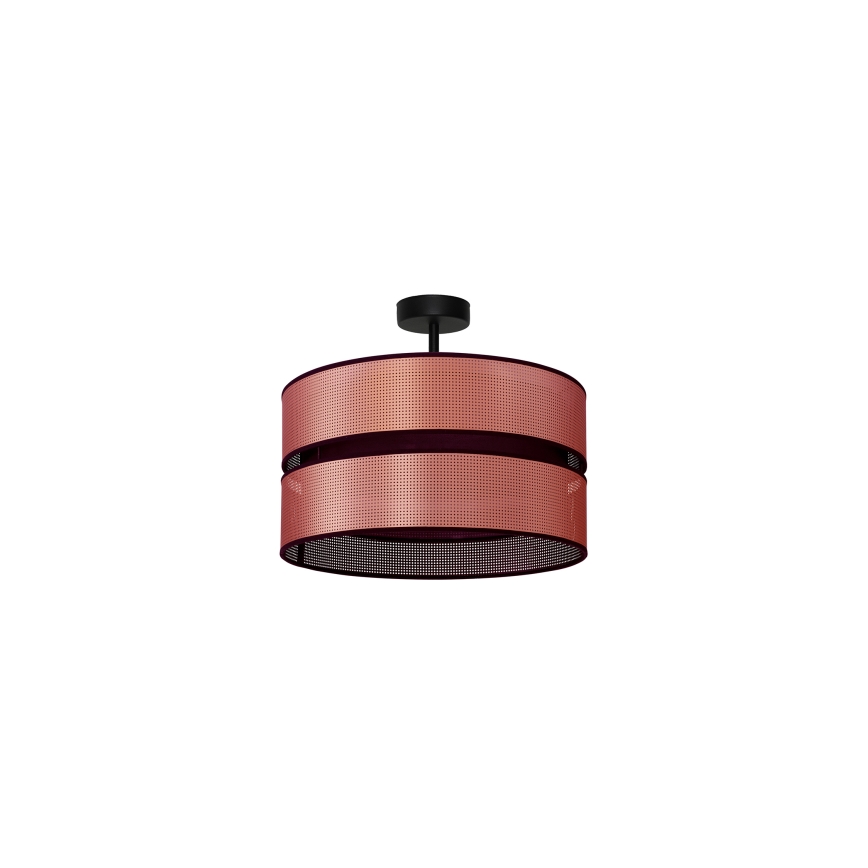 Duolla - Nadgradni luster COPPER SHINY 1xE27/15W/230V pr. 40 cm bakrena/crno