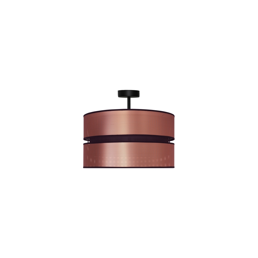 Duolla - Nadgradni luster COPPER SHINY 1xE27/15W/230V pr. 40 cm bakrena/crno