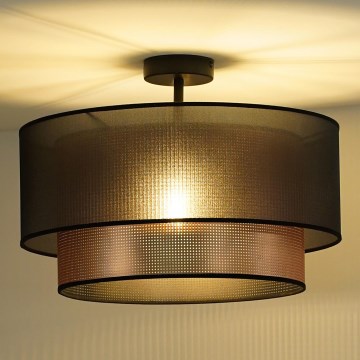 Duolla - Nadgradni luster COPPER SHINY 1xE27/15W/230V pr. 45 cm braon/bakrena