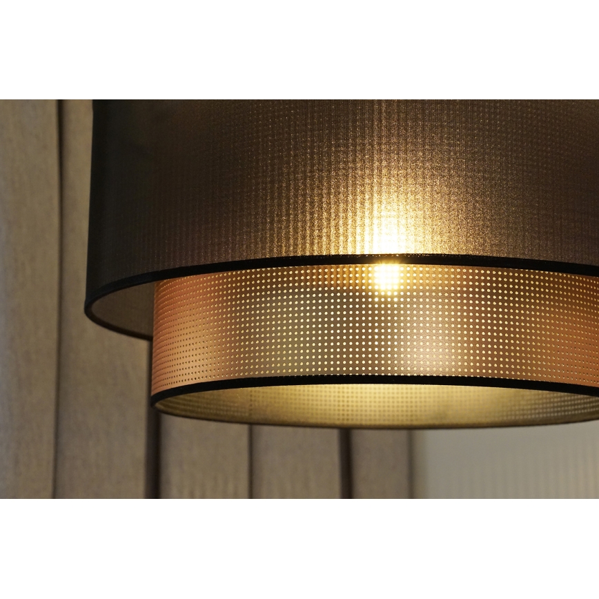 Duolla - Nadgradni luster COPPER SHINY 1xE27/15W/230V pr. 45 cm braon/bakrena