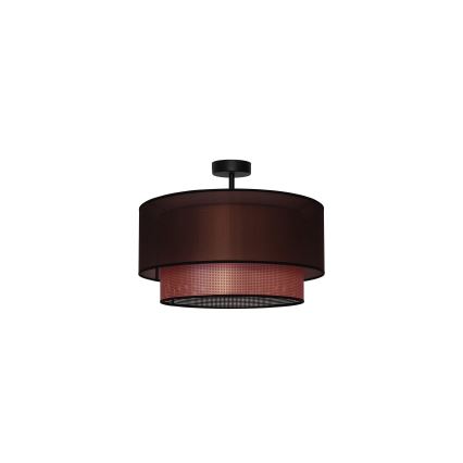 Duolla - Nadgradni luster COPPER SHINY 1xE27/15W/230V pr. 45 cm braon/bakrena