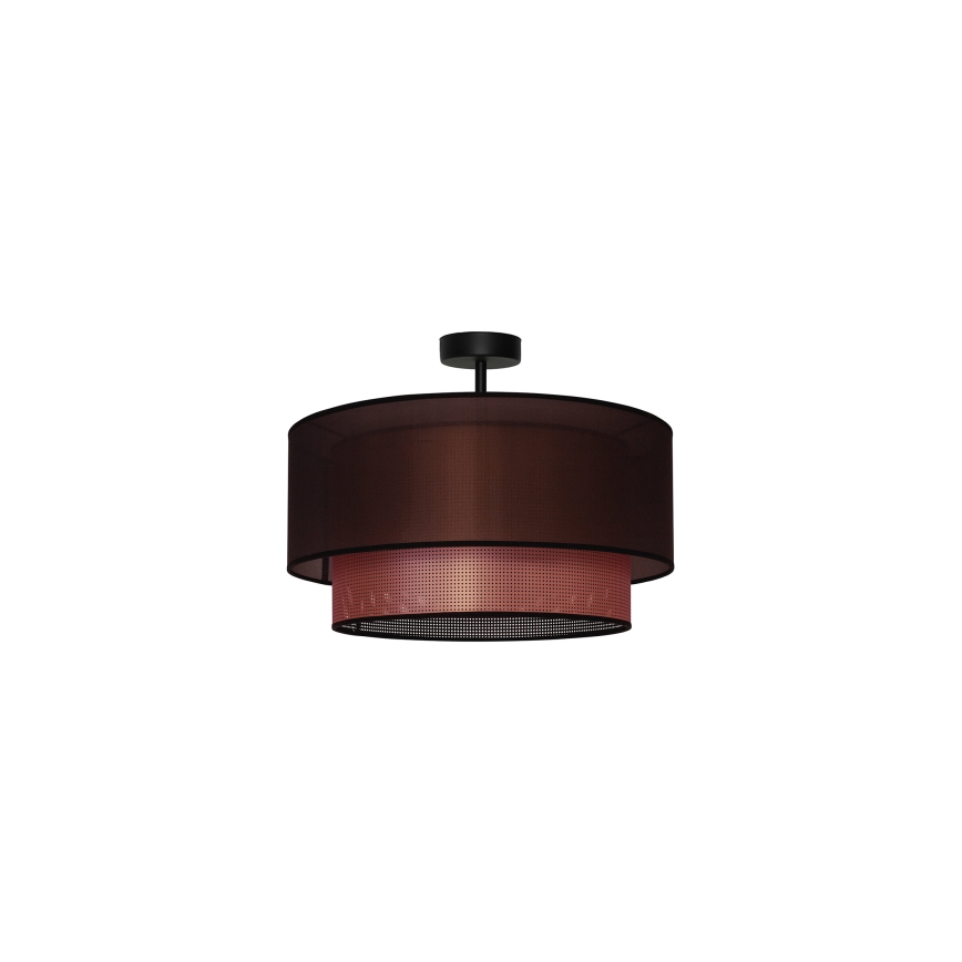 Duolla - Nadgradni luster COPPER SHINY 1xE27/15W/230V pr. 45 cm braon/bakrena