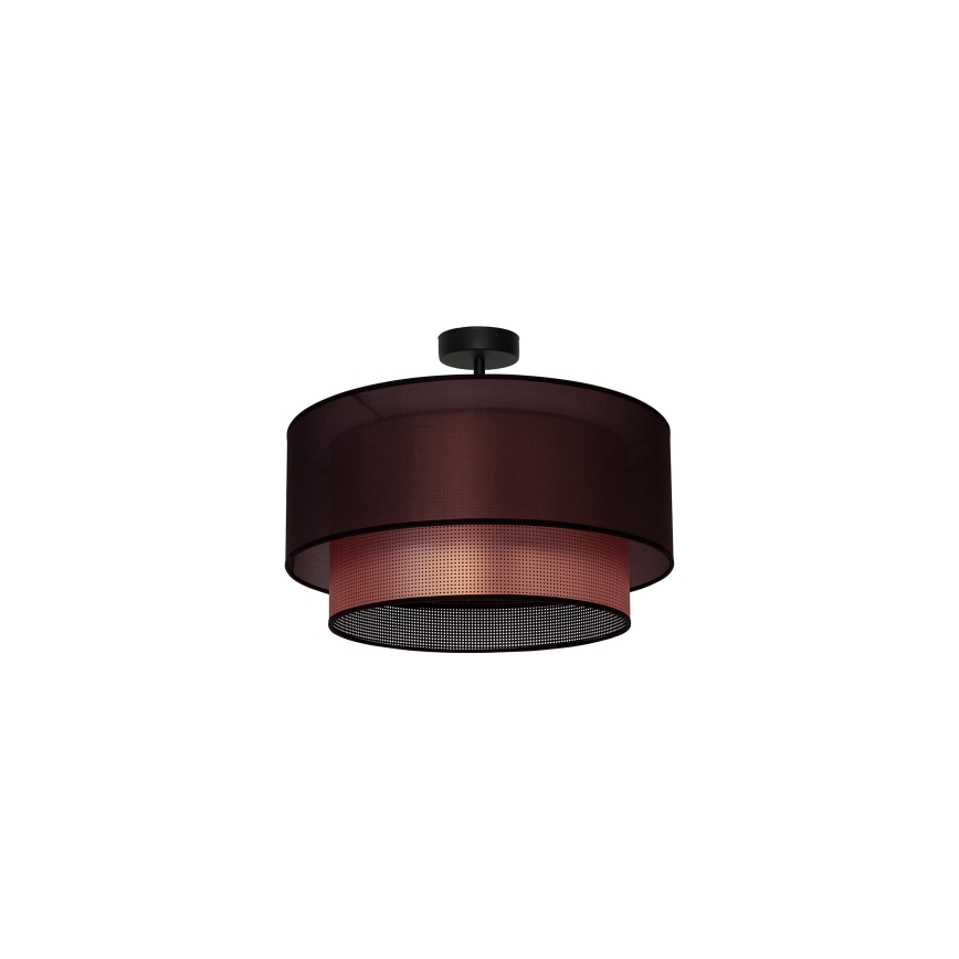 Duolla - Nadgradni luster COPPER SHINY 1xE27/15W/230V pr. 45 cm braon/bakrena