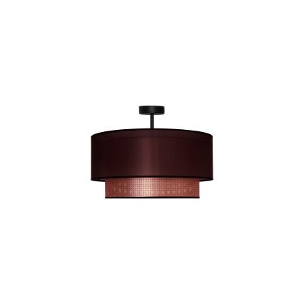 Duolla - Nadgradni luster COPPER SHINY 1xE27/15W/230V pr. 45 cm braon/bakrena