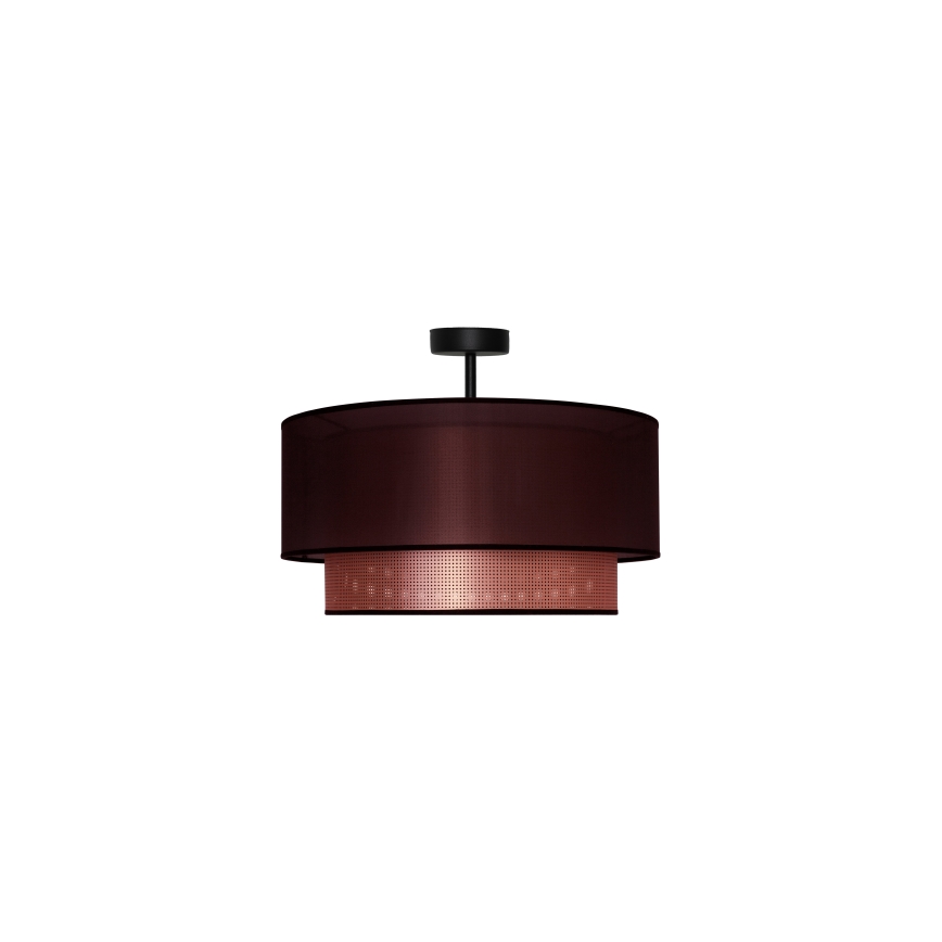 Duolla - Nadgradni luster COPPER SHINY 1xE27/15W/230V pr. 45 cm braon/bakrena