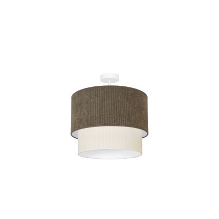 Duolla - Nadgradni luster CORDUROY 1xE27/15W/230V pr. 40 cm braon/kremasta