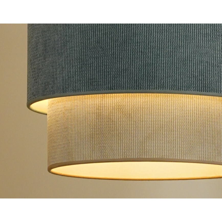 Duolla - Nadgradni luster CORDUROY 1xE27/15W/230V pr. 40 cm plava/bež
