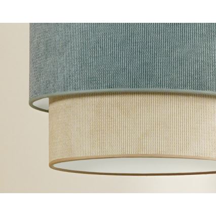 Duolla - Nadgradni luster CORDUROY 1xE27/15W/230V pr. 40 cm plava/bež
