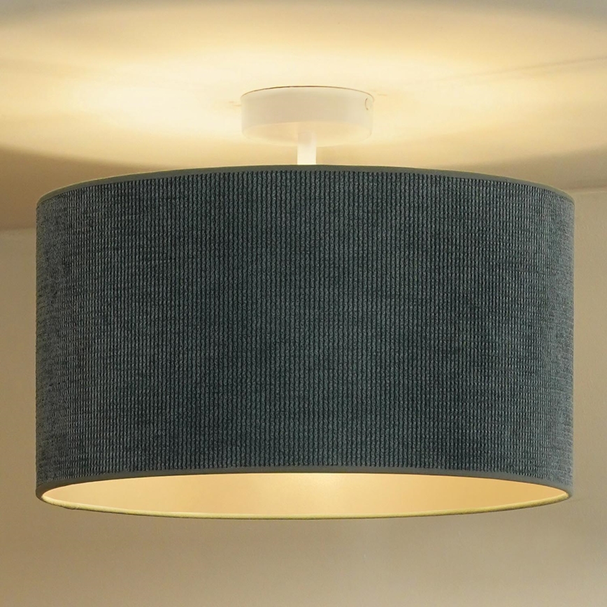 Duolla - Nadgradni luster CORDUROY 1xE27/15W/230V svetla pr. 40 cm plava