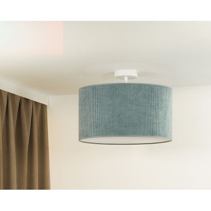 Duolla - Nadgradni luster CORDUROY 1xE27/15W/230V svetla pr. 40 cm plava