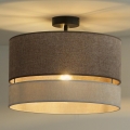 Duolla - Nadgradni luster DOUBLE 1xE27/15W/230V pr. 40 cm braon/sivo