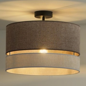 Duolla - Nadgradni luster DOUBLE 1xE27/15W/230V pr. 40 cm braon/sivo