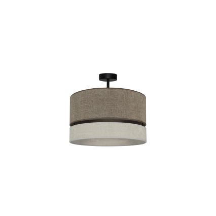 Duolla - Nadgradni luster DOUBLE 1xE27/15W/230V pr. 40 cm braon/sivo