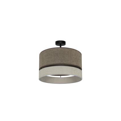 Duolla - Nadgradni luster DOUBLE 1xE27/15W/230V pr. 40 cm braon/sivo