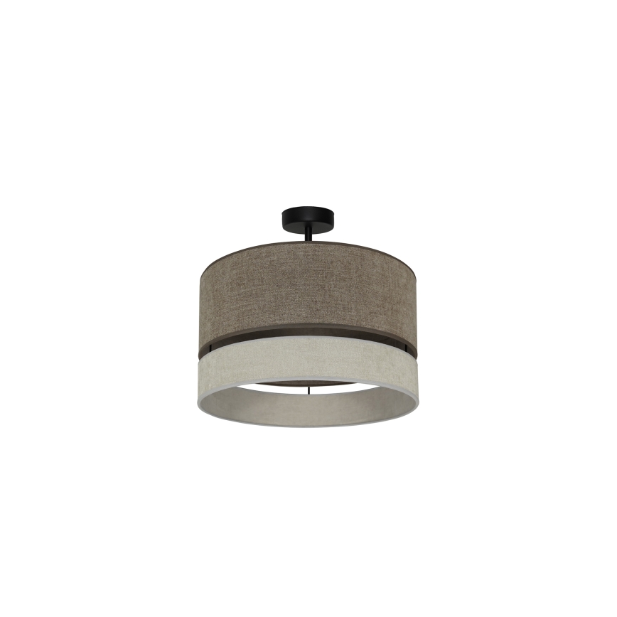 Duolla - Nadgradni luster DOUBLE 1xE27/15W/230V pr. 40 cm braon/sivo