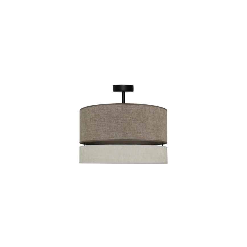 Duolla - Nadgradni luster DOUBLE 1xE27/15W/230V pr. 40 cm braon/sivo