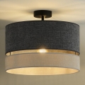 Duolla - Nadgradni luster DOUBLE 1xE27/15W/230V pr. 40 cm sivo