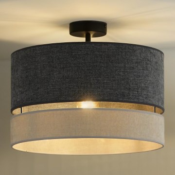 Duolla - Nadgradni luster DOUBLE 1xE27/15W/230V pr. 40 cm sivo