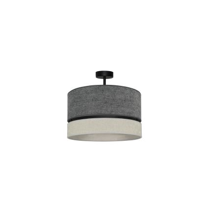 Duolla - Nadgradni luster DOUBLE 1xE27/15W/230V pr. 40 cm sivo