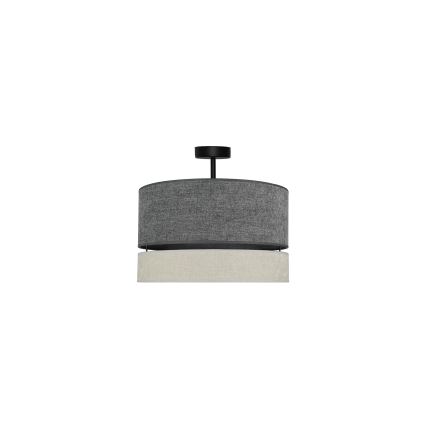Duolla - Nadgradni luster DOUBLE 1xE27/15W/230V pr. 40 cm sivo