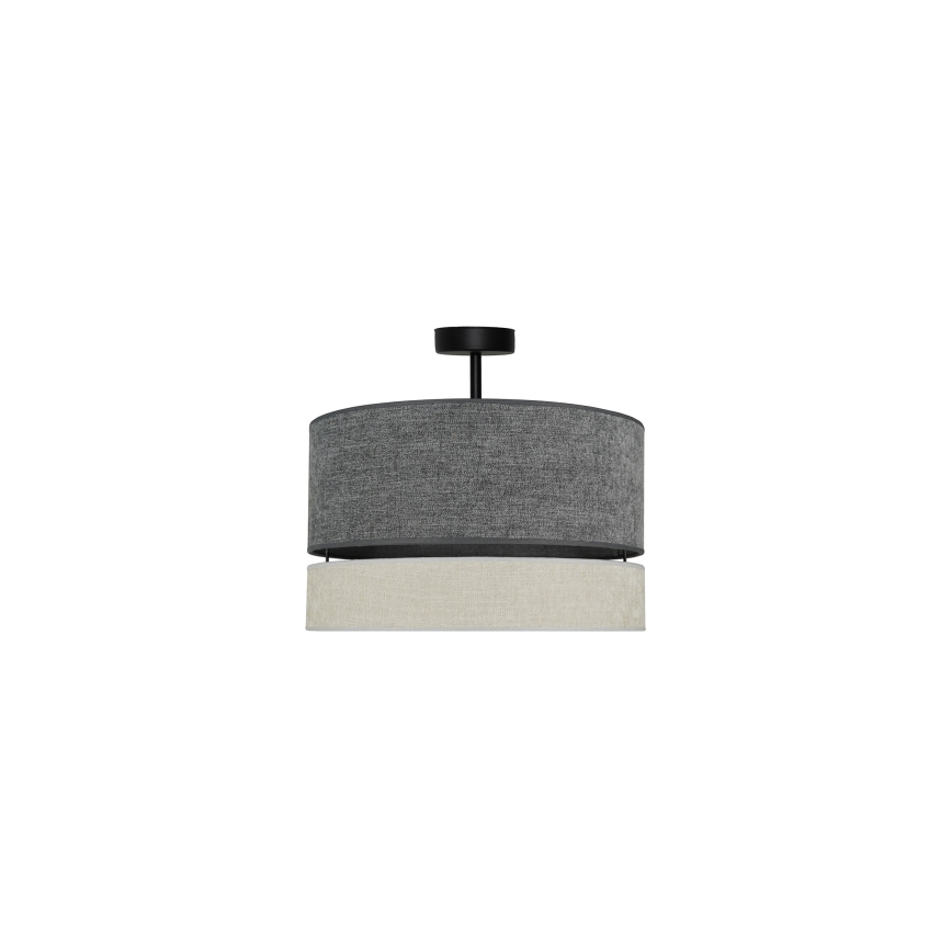 Duolla - Nadgradni luster DOUBLE 1xE27/15W/230V pr. 40 cm sivo