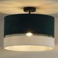 Duolla - Nadgradni luster DOUBLE 1xE27/15W/230V pr. 40 cm zelena/sivo