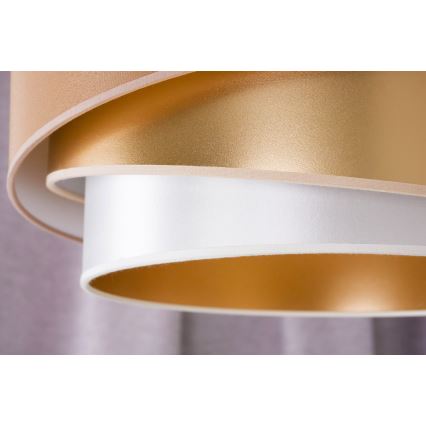 Duolla - Nadgradni luster KOBO 1xE27/15W/230V pr. 45 cm bakrena/zlatna/bela