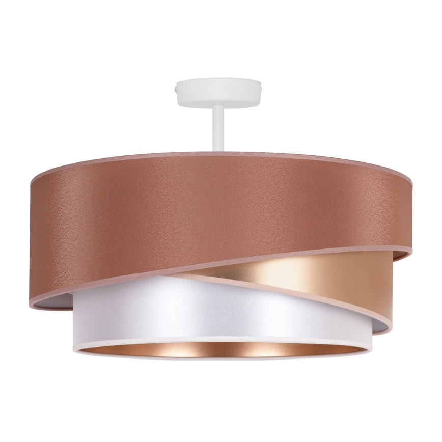 Duolla - Nadgradni luster KOBO 1xE27/15W/230V pr. 45 cm bakrena/zlatna/bela