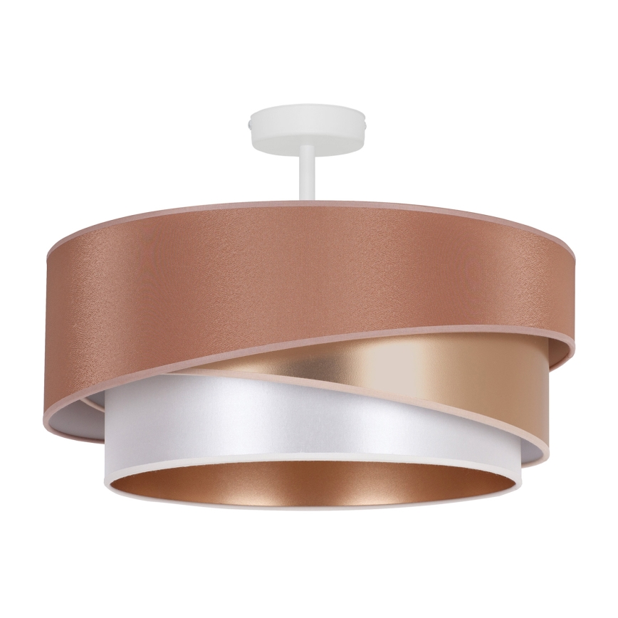 Duolla - Nadgradni luster KOBO 1xE27/15W/230V pr. 45 cm bakrena/zlatna/bela