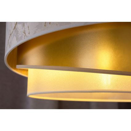 Duolla - Nadgradni luster KOBO 1xE27/15W/230V pr. 45 cm bela/zlatna