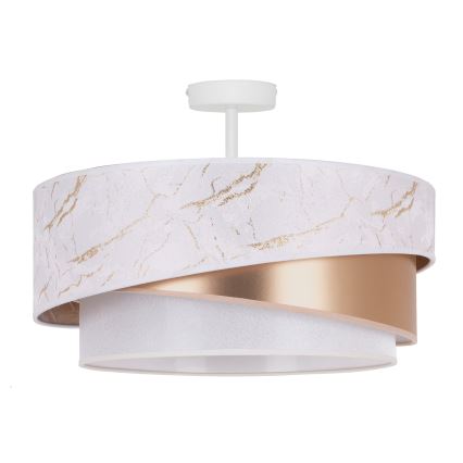 Duolla - Nadgradni luster KOBO 1xE27/15W/230V pr. 45 cm bela/zlatna
