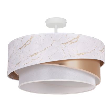 Duolla - Nadgradni luster KOBO 1xE27/15W/230V pr. 45 cm bela/zlatna