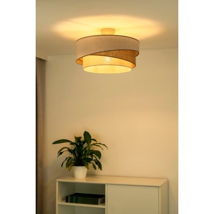 Duolla - Nadgradni luster KOBO 1xE27/15W/230V pr. 45 cm bež/braon/bela