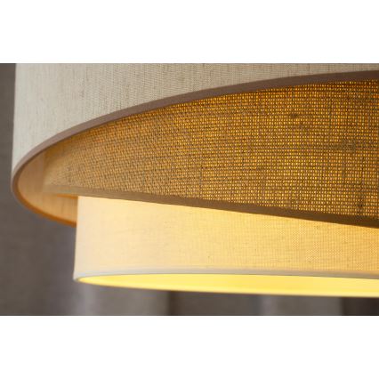 Duolla - Nadgradni luster KOBO 1xE27/15W/230V pr. 45 cm bež/braon/bela