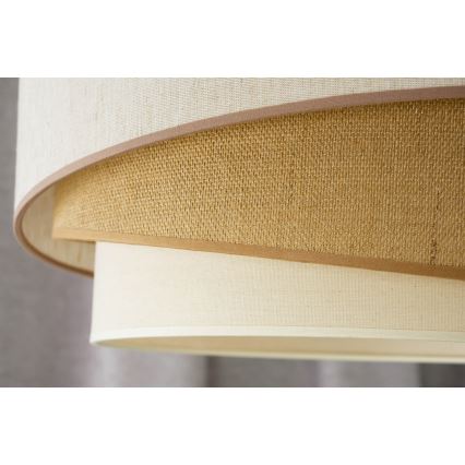 Duolla - Nadgradni luster KOBO 1xE27/15W/230V pr. 45 cm bež/braon/bela