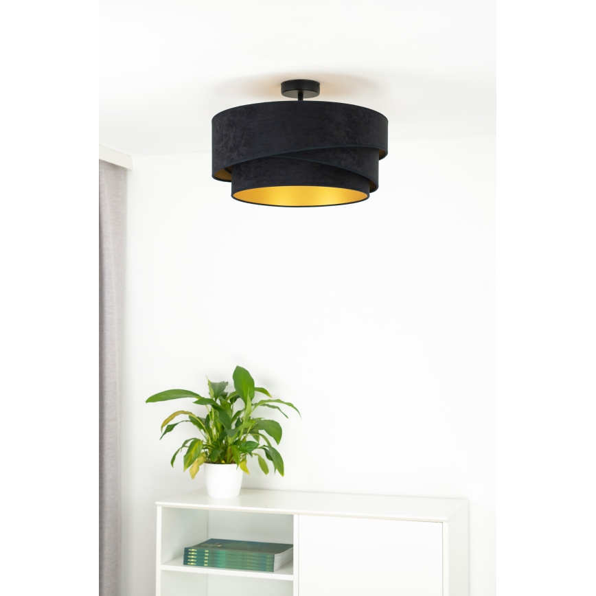 Duolla - Nadgradni luster KOBO 1xE27/15W/230V pr. 45 cm crno
