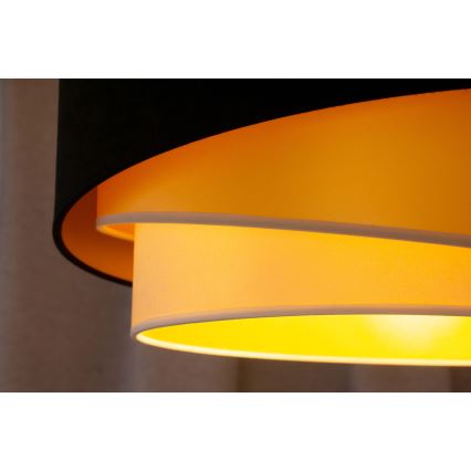 Duolla - Nadgradni luster KOBO 1xE27/15W/230V pr. 45 cm crno/zlatna/kremasta