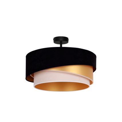 Duolla - Nadgradni luster KOBO 1xE27/15W/230V pr. 45 cm crno/zlatna/kremasta