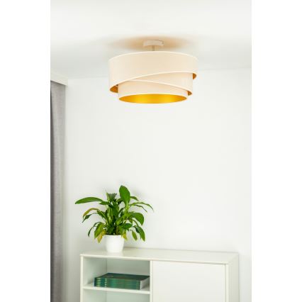 Duolla - Nadgradni luster KOBO 1xE27/15W/230V pr. 45 cm kremasta