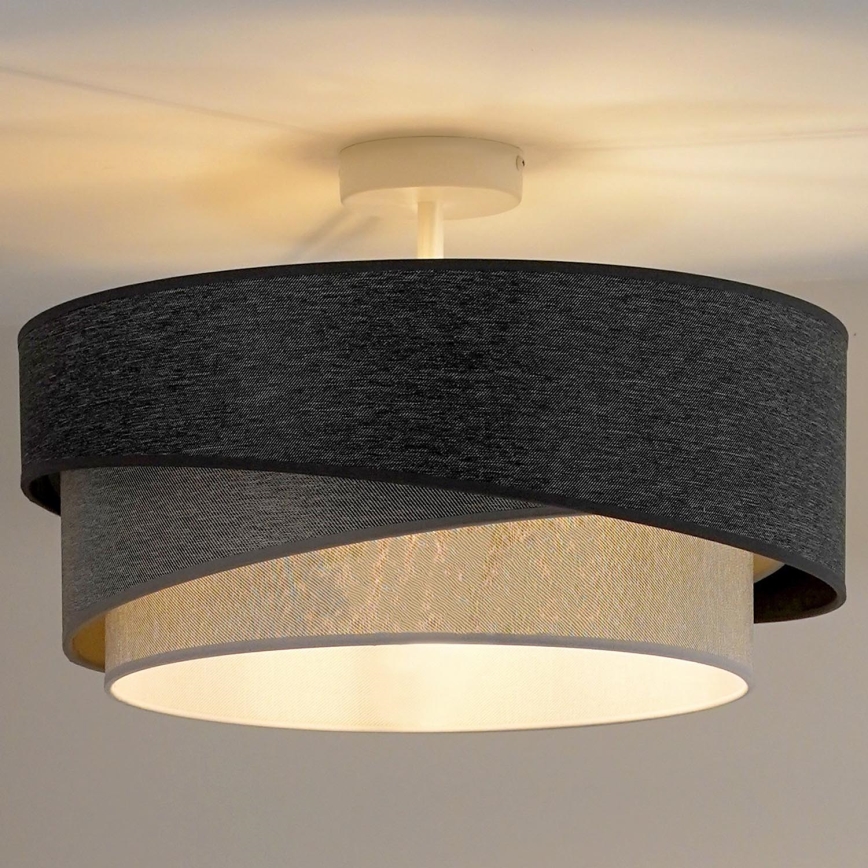 Duolla - Nadgradni luster KOBO 1xE27/15W/230V pr. 45 cm sivo/bela