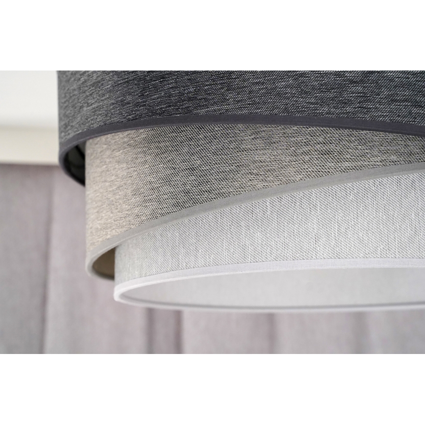 Duolla - Nadgradni luster KOBO 1xE27/15W/230V pr. 45 cm sivo/bela