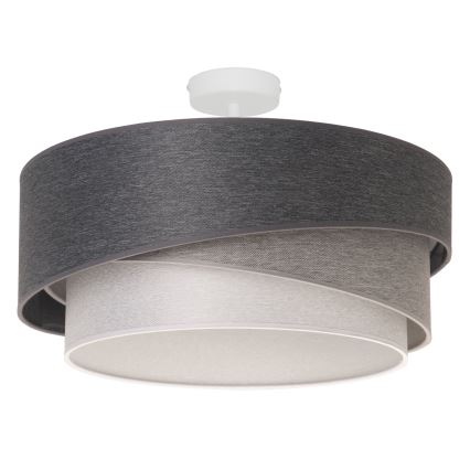 Duolla - Nadgradni luster KOBO 1xE27/15W/230V pr. 45 cm sivo/bela